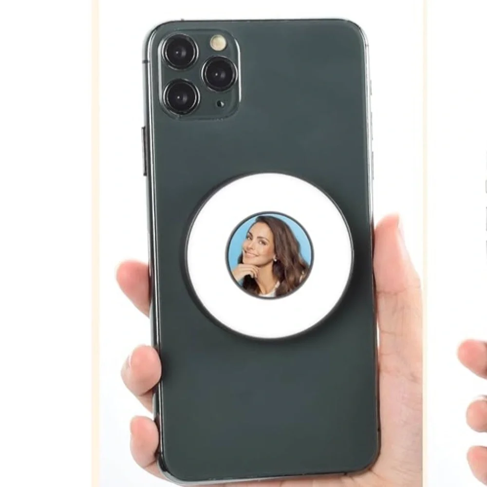 Vivitar Mini MagSafe Selfie Ring Light | Portable LED | Magnetic stick on